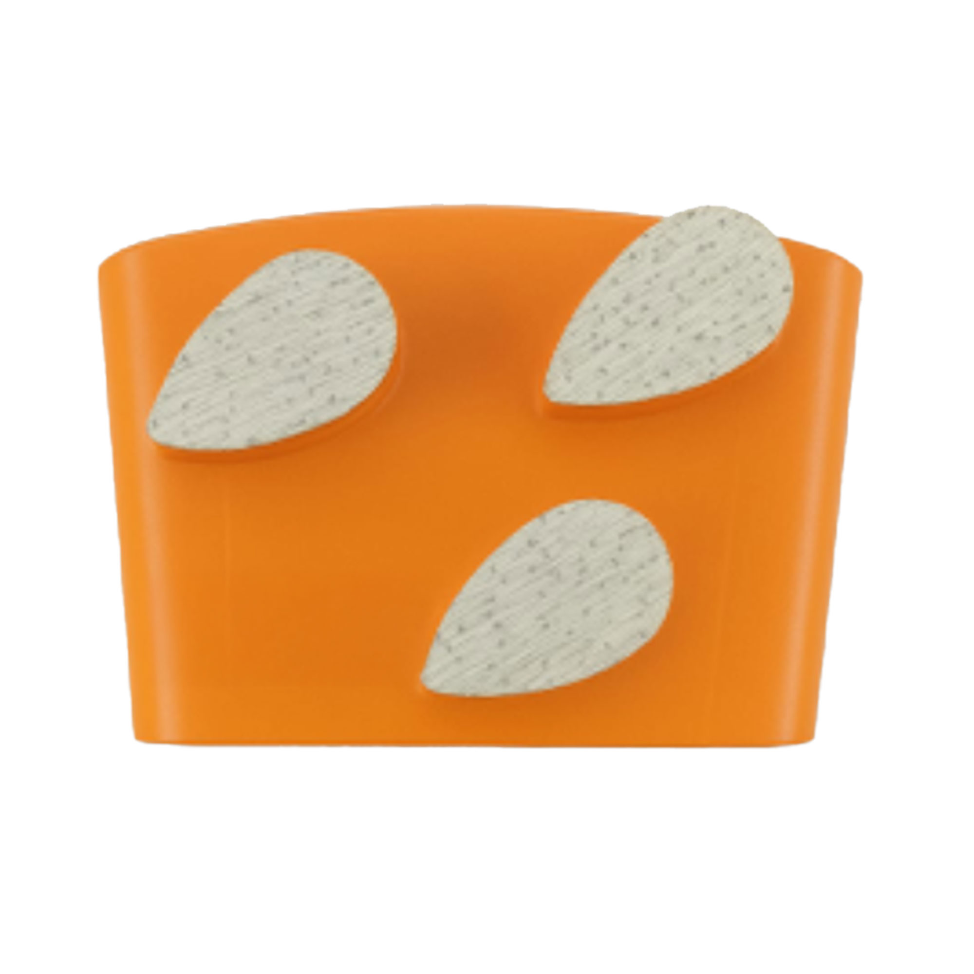 orange, gekrümmt, Kleidung?, Schleifpapier?, Schleiffläche