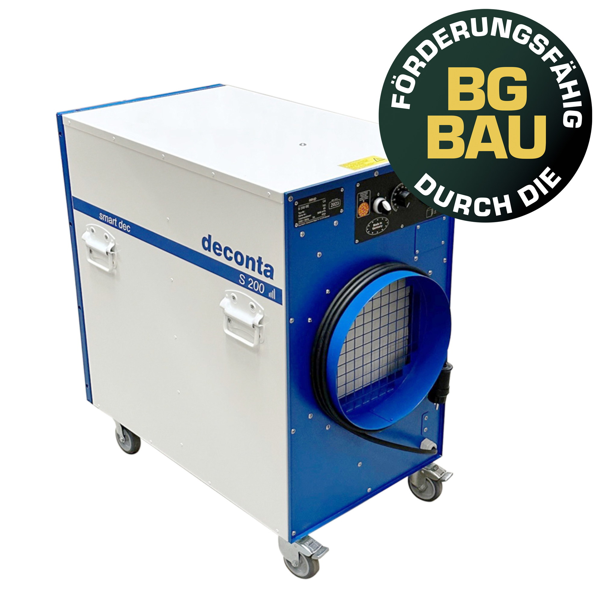 Luftgebläse, Industrieventilator, Deconta S200, Gitterlüfter, Rolllwagen