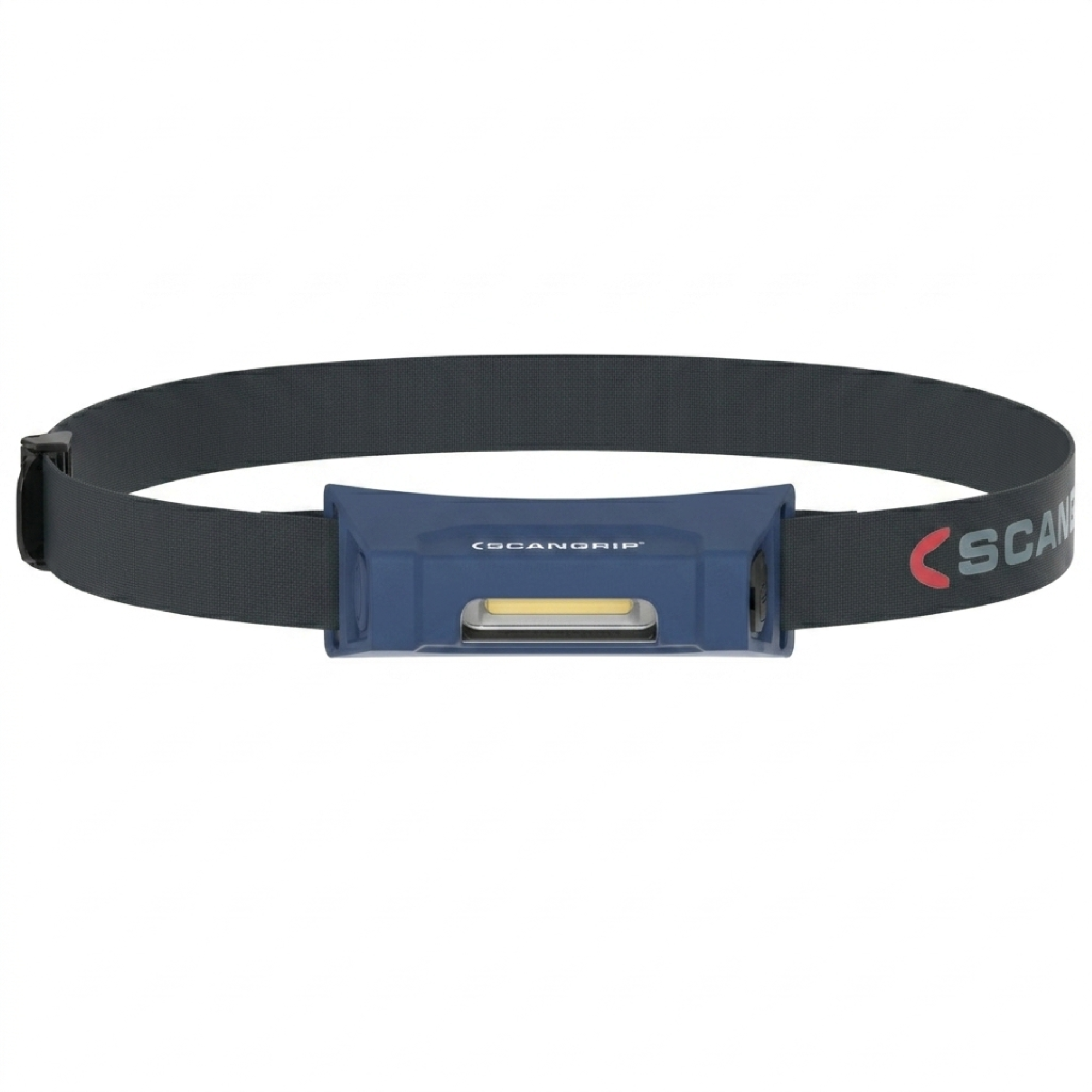 SCANGRIP Stirnlampe blau mit COB-LED und schwarzem Kopfband