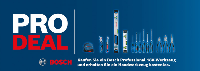 Bosch Pro Deal - Alle Informationen